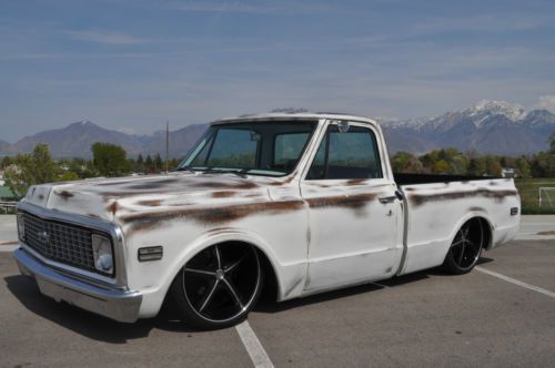 72 c10 bagged shop truck patina vintage air conditioning