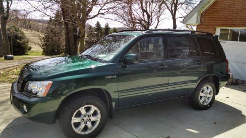 2002 toyota highlander limited- 4 wheel drive with 72,000 original miles