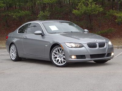 Gray coupe 2 door 3 series 328 black leather automatic clean carfax financing