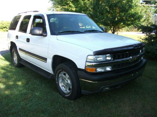 2004 chevrolet tahoe ls-4wd-summit white-real nice clean truck!