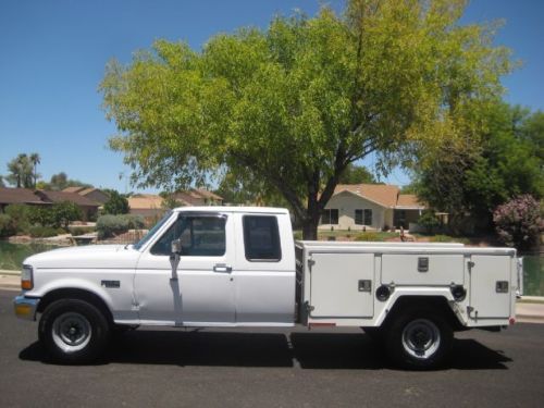 1994 ford f250 super cab long bed 2nd fuel tank, utility, hydraulic liftgate