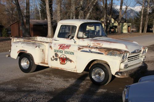 1958 chevy apache, clean body, roller, project, very nostalgic