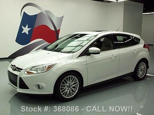 2012 ford focus sel hatchback sunroof leather 36k miles texas direct auto