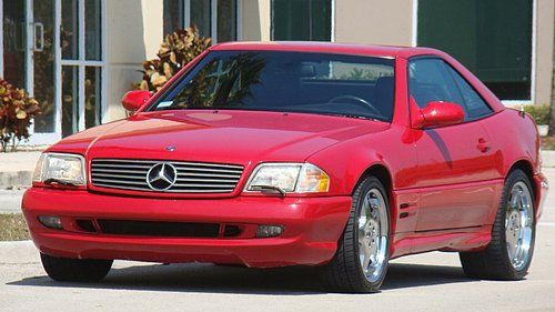 2001 mercedes benz sl500 roadster  red with black gorgeous must see no reserve