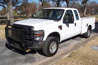 2008 ford f-250 super cab 4x4 diesel utility bed tommy lift clean ready to work