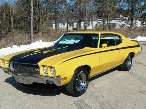 1970 buick gsx stage 1, frame off restored, documented, original, numbers match