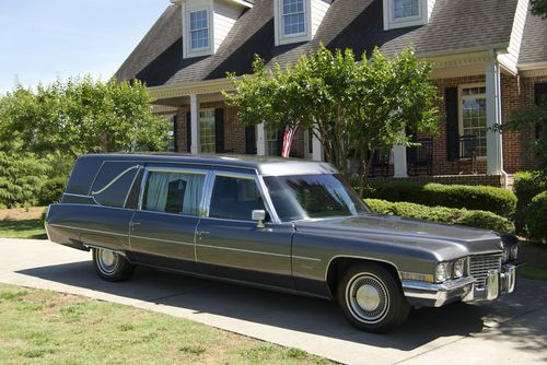 Mint 1972 cadillac hearse ambulance limousine style combination w/ 84k miles