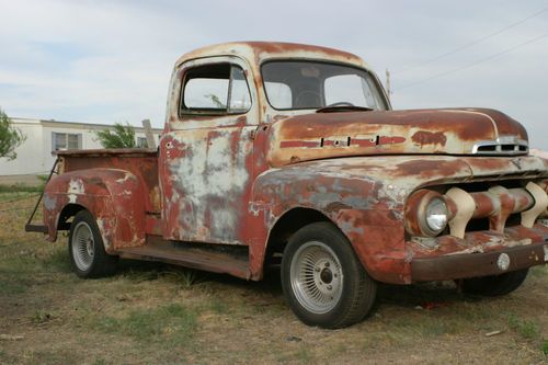 1952 ford f1 1/2 half ton pick up truck project hot rat rod patina flathead v8