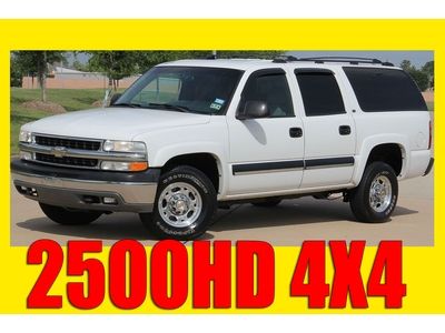 2001 chevy suburban 2500hd leather,clean title,4x4,8 passenger,no reserve!!