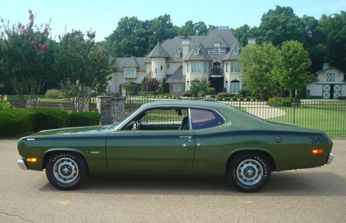 1972 plymouth duster-documented 340ci 4 speed-original invoice/broadcast sheet