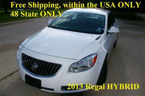 2013 buick regal, premium hybrid, leather, information screen, warranty.