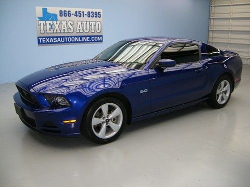 We finance!!  2013 ford mustang gt 5.0 coupe 6 speed sync xenon 1 own texas auto