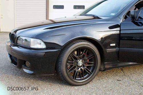 Blacked out bmw 540 manual 6 spd with m5 bumper and wheels, a looker!