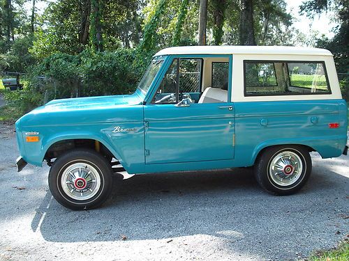 1970 ford bronco one owner, 99% rust free original 302 v8, 3 speed manual trans
