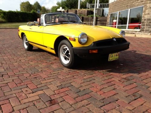 1975 mgb roadster sports car, sunshine edition, 50th anniversary! great find!