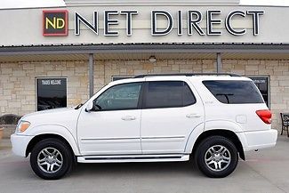 06 white suv htd leather 3rd row carfax 1 owner low miles net direct auto texas