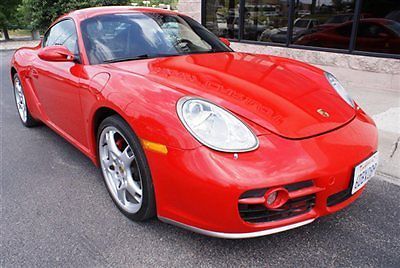 2006 porsche cayman s coupe automatic tiptronic leather heated seats bose red!