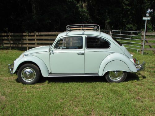 1966 volkswagen beetle  bahama blue arizona 2 owner well maintained survivor