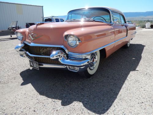 1956 cadillac coupe- pacific coral restored western car. lots of 1956&#039;s no resrv