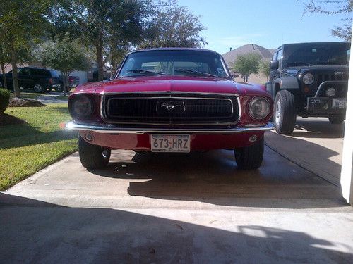 1968 ford mustang coupe at/pb/ps