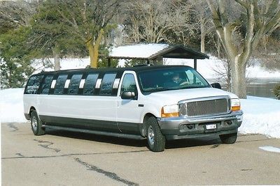 2001 ford excursion limo limousine  xlt 240 &#034; 25 pax