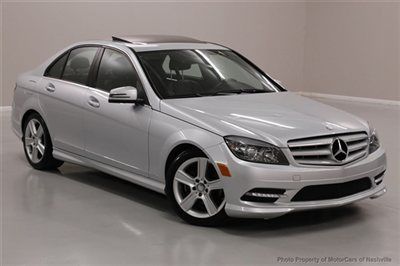 7-days *no reserve* '11 c300 awd sport htd seats 1-owner best deal carfax