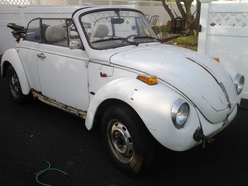 1978 volkswagen beetle convertible - great project car + extra parts car free
