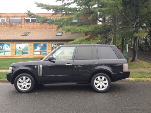 2006 land rover range rover - 73k miles - rear dvd package - black with tan