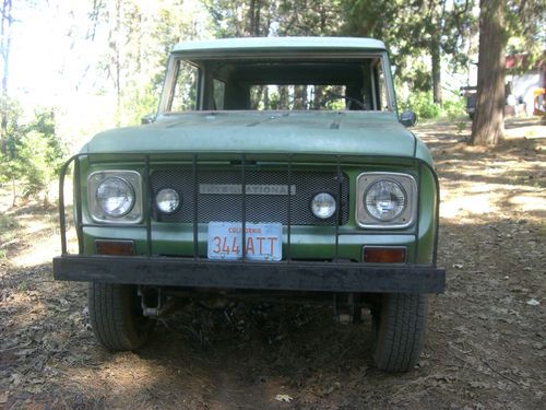1968 scout all wheel drive ,196  4 banger,3 spd with od, full top, runs, no rust