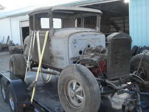 1930 ford five window coupe  60s hot rod barn find