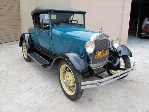 1929 ford model "a" rumble seat roadster - sharp!