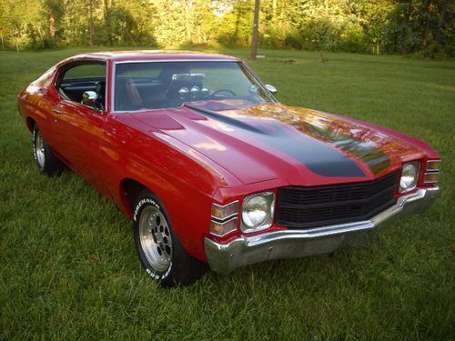 1971 chevrolet chevy chevelle 2 door coupe no reserve!
