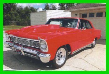 1966 chevy nova sport coupe 582c.i. 3-speed automatic rwd red