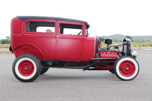 1930 model a ford sedan vintage hot rod/rat rod a- v8 59 ab flathead