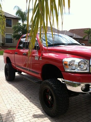2500 dodge 4x4 cummings 5.9l auto big horn lifted 8 inches huge tire and rims