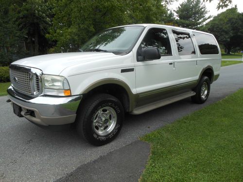 2002 ford excursion 4wd limited 7.3 diesel lady driven non-smoker very clean