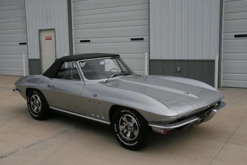 1966 corvette roadster silver with black interior 4 speed