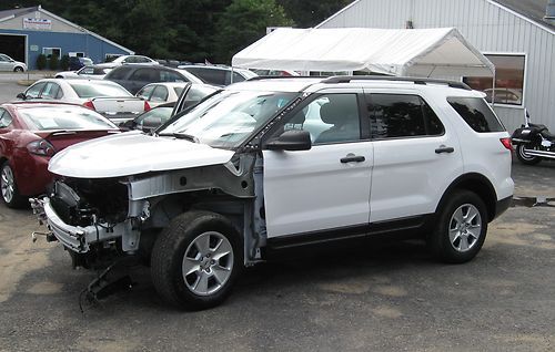 2013 ford explorer collision salvage title front damage only 338 mile 1 owner