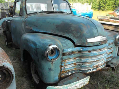 1952 and 1953 chevy trucks projects non running - parts trucks-
