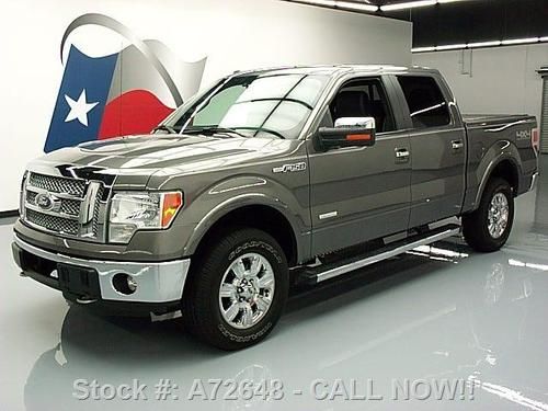 2012 ford f-150 lariat crew ecoboost 4x4 rear cam 25k! texas direct auto