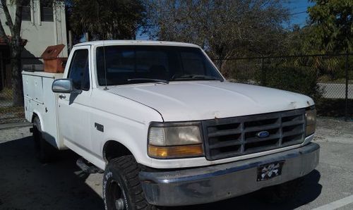 1993 ford f250 diesel utility pickup truck project