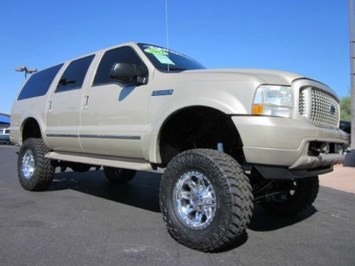 2004 ford excursion limited 4x4 lifted suv~nitto tires~moto metal wheels~nice!!