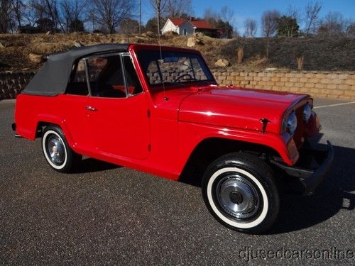1968 jeep jeepster commando v6 4wd 3 speed new top