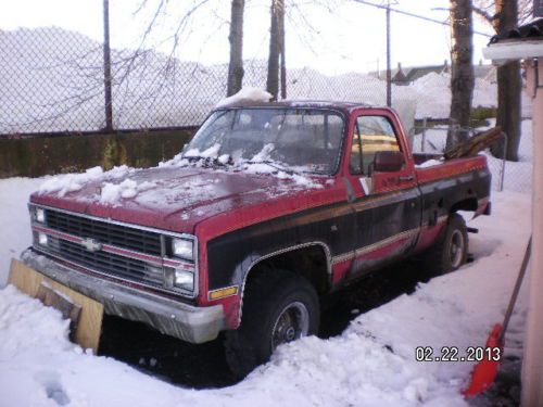 1984 chevrolet single cab short bed pickup truck