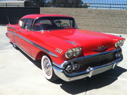 1958 chevy impala : red