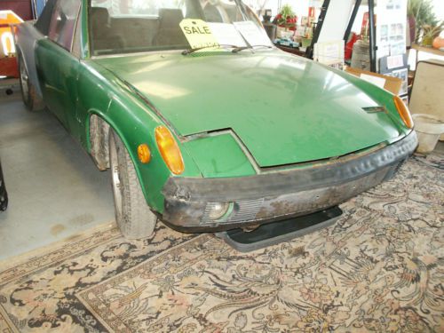 1971 porsche 914 4cylinder 1.7 5 speed, green/brown, targa, restoration project