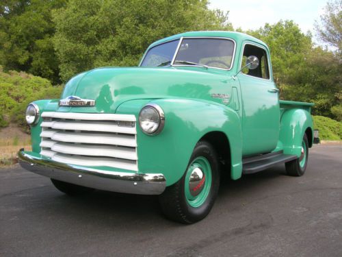 1950 chevy 3100 pickup 5 window  short bed - restored