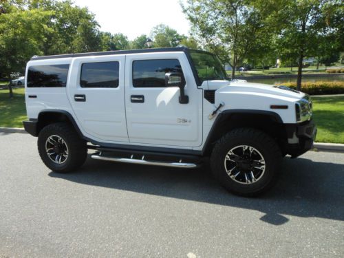 2008 hummer h2 luxury utility 4-door 6.2l loaded low miles led lights must see