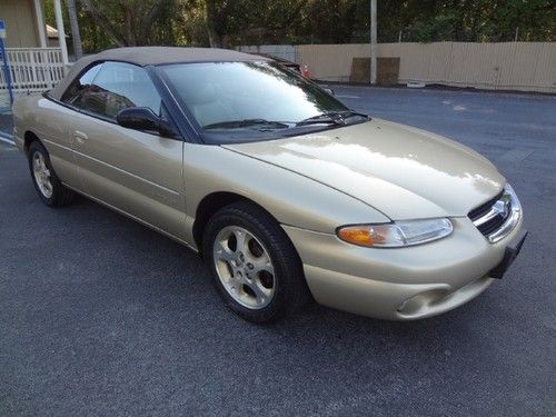 1998 sebring convertible jxi~low miles~leather~serviced~very clean~no-reserve
