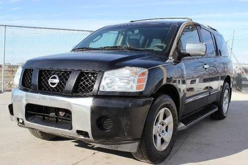 04 nissan armada se 4wd damaged salvage fixer runs! good cooling priced to sell!